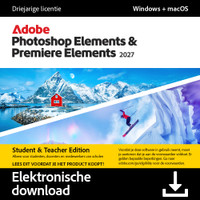 Adobe Photoshop & Premiere Elements 2027 Student/Docent 3 Jaar - Digitaal