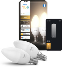 Philips Hue Kaarslamp White E14 Duo Pack
