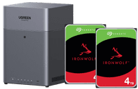 UGREEN NASync DH4300 Plus + Seagate Ironwolf 4TB Duo Pack