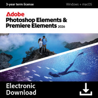 Adobe Photoshop & Premiere Elements 2026 3 Ans - Numérique