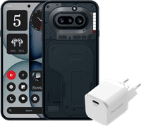 Nothing Phone (4a) 128GB Zwart 5G + BlueBuilt Oplader met Usb C Poort 45W Wit