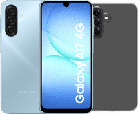 Samsung Galaxy A17 128GB Blue 4G + BlueBuilt Back Cover Transparent