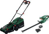 Bosch Rotak 18V-32 + Bosch EasyHedgeCut 18-45 Li + Bosch Starterset 18V 4,0 Ah