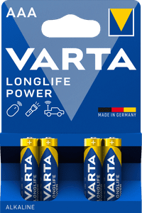 Varta Longlife Power AAA Blister 4 stuks