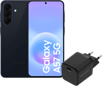 Samsung Galaxy A57 128 Go Bleu Foncé 5G + BlueBuilt Chargeur avec Port USB-C 45 W Noir