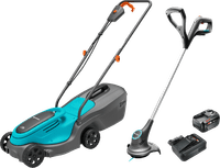 Gardena PowerMax 30/18V P4A Solo + SmallCut 23/18V P4A Solo + Bosch Starterset 18V 4,0 Ah