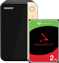 QNAP TS-264-8G + Seagate IronWolf 2 To