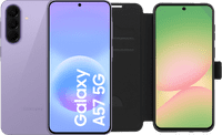 Samsung Galaxy A57 256 Go Mauve 5G + BlueBuilt Book Case Noir