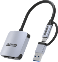 Sitecom USB Card Reader High Speed USB-C & USB-A