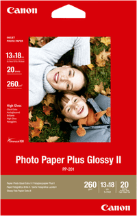 Canon PP-201 Glossy Plus Photo Paper 20 Sheets 13 x 18 cm