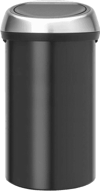 Brabantia Touch Bin 60 Liter Matt Black Fingerprint Proof