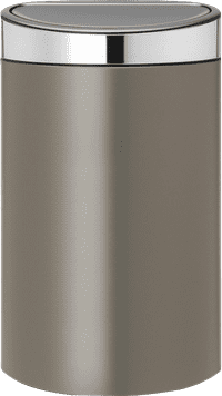 Brabantia Touch Bin 40 Litres Platinum / Couvercle Matt Steel
