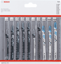 Bosch Professional Set de Lames pour Scie Sauteuse 10 Pièces (universel)