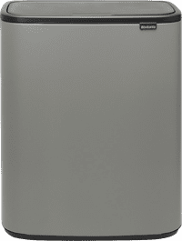 Brabantia Bo Touch Bin 2 x 30 Litres Mineral Concrete Grey