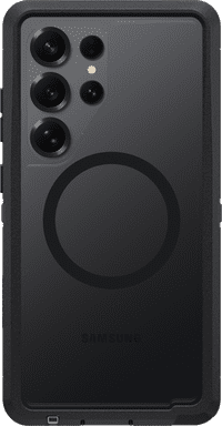 OtterBox Defender Samsung Galaxy S25 Ultra Back Cover avec Aimant Transparent avec Bord Noir