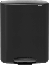Brabantia Bo Poubelle à Pédale 60 Litres Matt Black