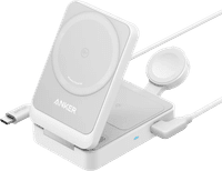 Anker Prime 3-in-1 MagGo Vouwbare Draadloze Oplader 15W Wit