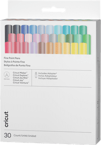 Cricut Pennen met extra fijne punt 0,4 mm Ultimate (set van 30) + adapter