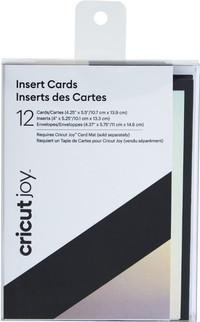 Cricut Joy Insteekkaarten 12 Pack Zwart/Holografisch