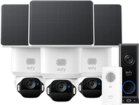 Eufy SoloCam E42 3-Pack + Video Doorbell E340 + Chime