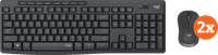 Logitech MK295 Wireless Keyboard and Mouse Black BE AZERTY 2-Pack