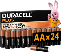 Duracell Plus Piles AA 24 Pièces