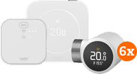 Tado Thermostat Connecté Filaire X Multi Room Kit de Démarrage 2e Génération (6 têtes thermostatiques)