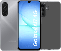Samsung Galaxy A17 128GB Gray 4G + BlueBuilt Back Cover Transparent