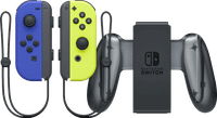 Nintendo Switch Joy-Con set Blauw/Neon Geel + Nintendo Switch Joy-Con Charge Grip