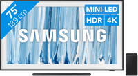 Samsung The Frame Pro 75" (2026) + Samsung HW-S700D Zwart (2024)