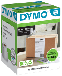 DYMO LabelWriter Extra Large Labels 104x159mm 220 Units
