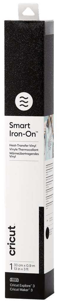 Cricut Smart Iron-on 33x91 Glitter Zwart
