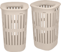Brabantia Collect-It Panier à Linge 55 Litres - Set de 2 - Beige