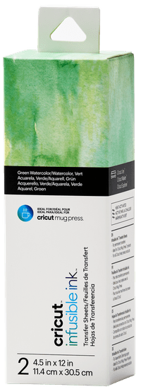 Cricut Ink Feuilles de Transfert Lot de 2 (Aquarelle, Vert)