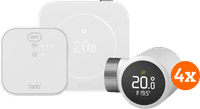 tado Wired Smart Thermostat X Multi Room Starter Pack 2nd Generation (4 radiator knobs)