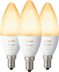 Philips Hue Ampoule Bougie White Ambiance E14 Lot de 3