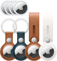Apple AirTag 4-pack + 2 Apple Key Rings + 2 Apple Loops