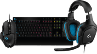 Logitech G502 Souris Gamer & Logitech Casque Gamer Filaire + Logitech G213 Prodigy AZERTY