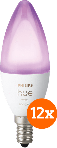 Philips Hue White and Color E14 Lot de 12