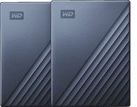 WD My Passport for Mac Type C 2TB Blauw - Duo pack