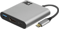 ACT USB-C to USB and HDMI adapter with Power Delivery