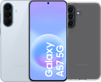 Samsung Galaxy A57 128GB Light Blue 5G + BlueBuilt Back Cover Transparent