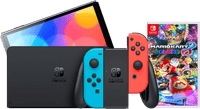 Nintendo Switch OLED Blauw Rood + Mario Kart 8 Deluxe