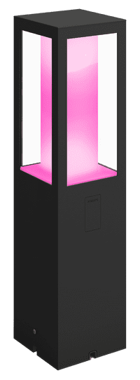 Philips Hue Impress sokkellamp White and Color zwart laag uitbreiding