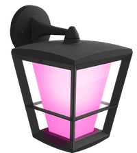 Philips Hue Econic Wall Lamp White and Color Black Hanging