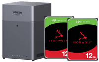 UGREEN NASync DH4300 + Seagate Ironwolf 12TB Duo Pack