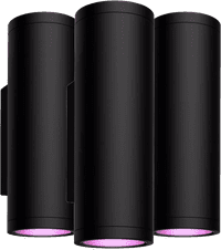 Philips Hue Appear Wall Lamp White and Color Black 3-pack