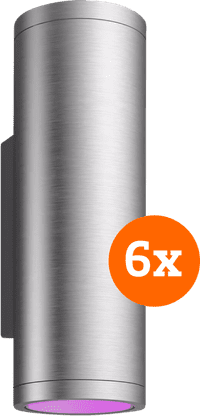 Philips Hue Appear Applique Murale White and Color Inox Lot de 6