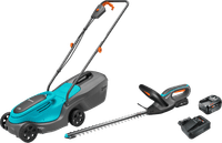 Gardena PowerMax 30/18V P4A Solo + Gardena EasyCut 45/18V + Bosch Starterset 18V 4,0 Ah