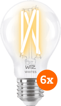 WiZ Smart Filament lamp Standaard 6-pack - Warm tot Koelwit Licht - E27